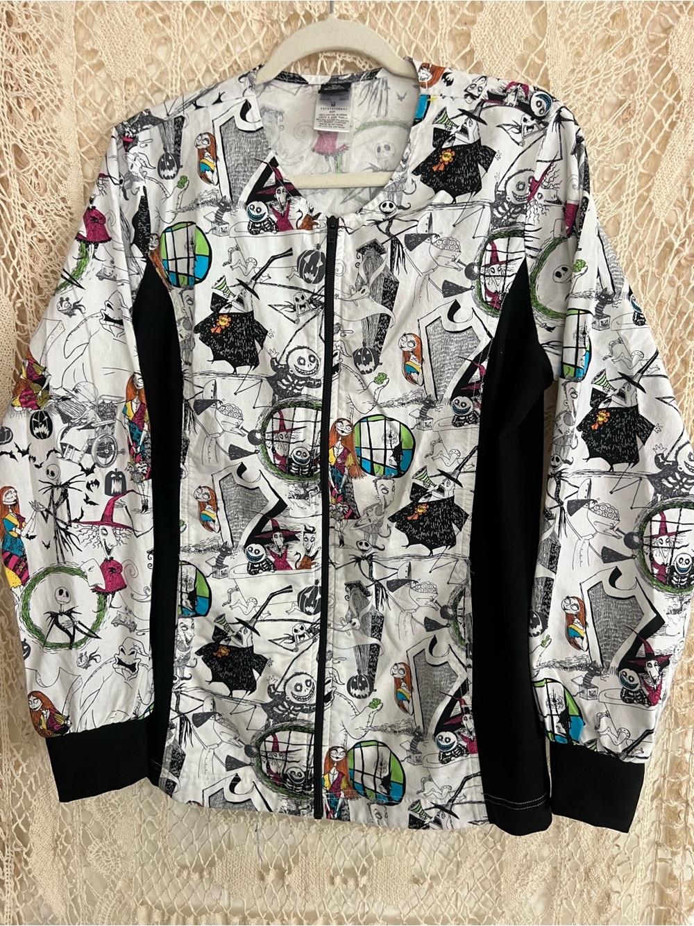 Disney Nightmare Before Christmas 100% Cotton Zip Front Jacket